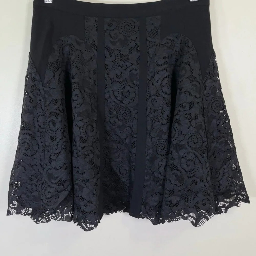 Diane Von Furstenberg Radella Lace Panel Skirt - Picture 7 of 14